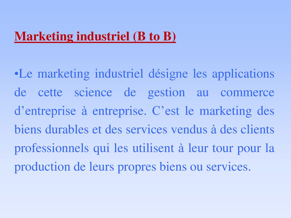 Cours Du Marketing M.bengrich - Ppt Télécharger