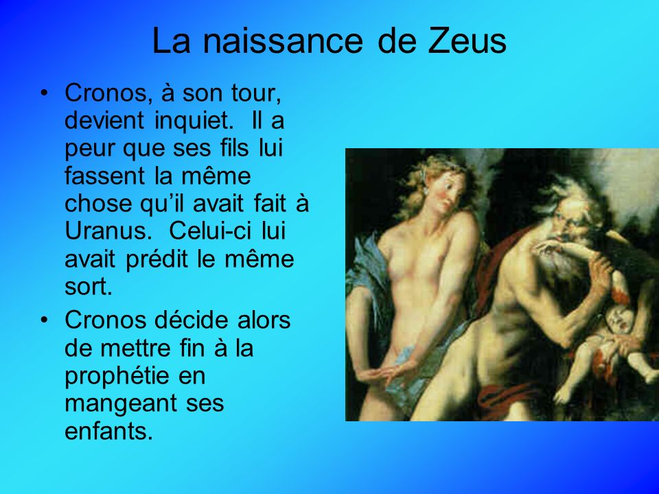 La naissance de Zeus