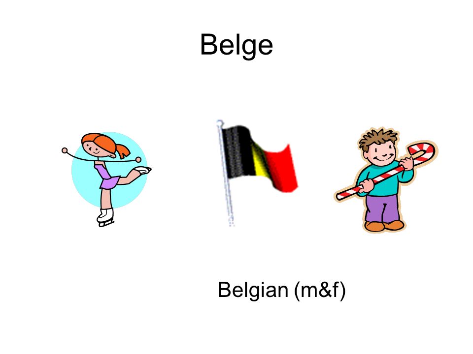Belge Belgian (m&f)