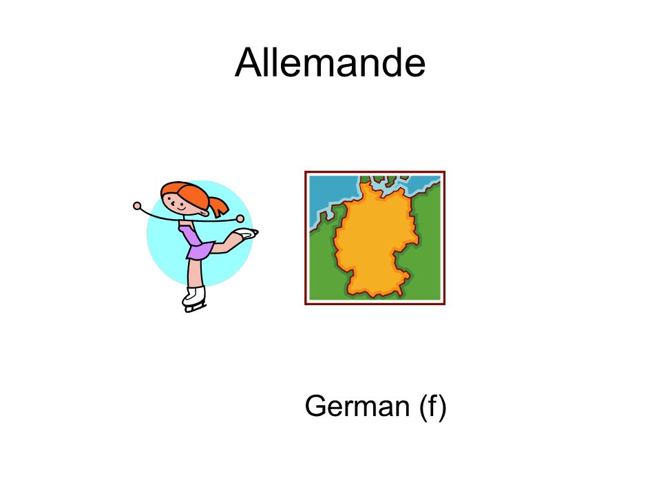 Allemande German (f)