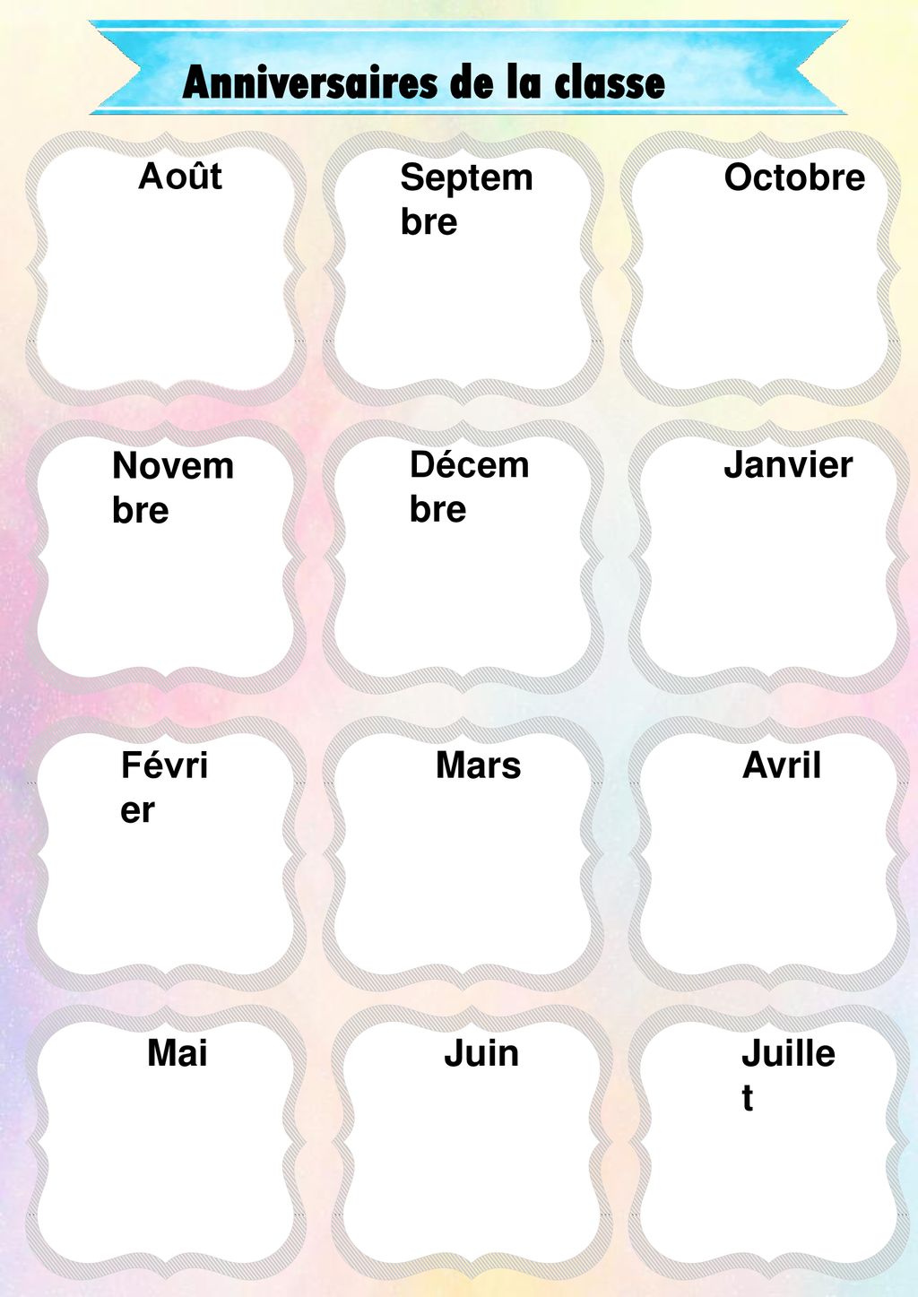 Eleves Anniversaires De La Classe Liste D Eleves Contacts Parents Ppt Telecharger