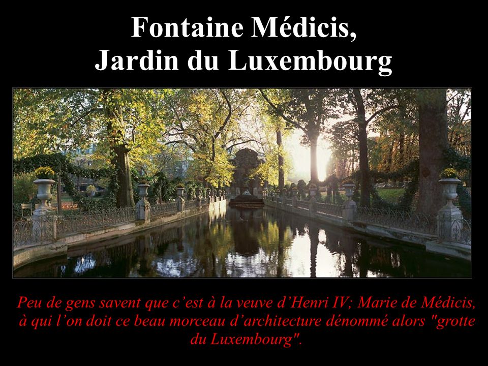 Fontaine Médicis, Jardin du Luxembourg
