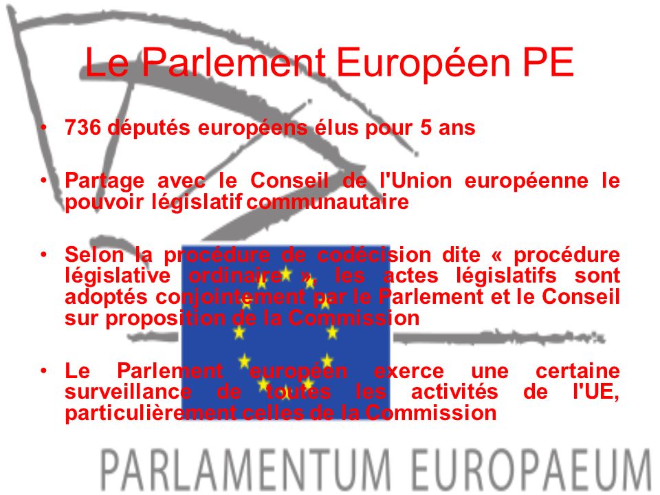 Le Parlement Européen PE