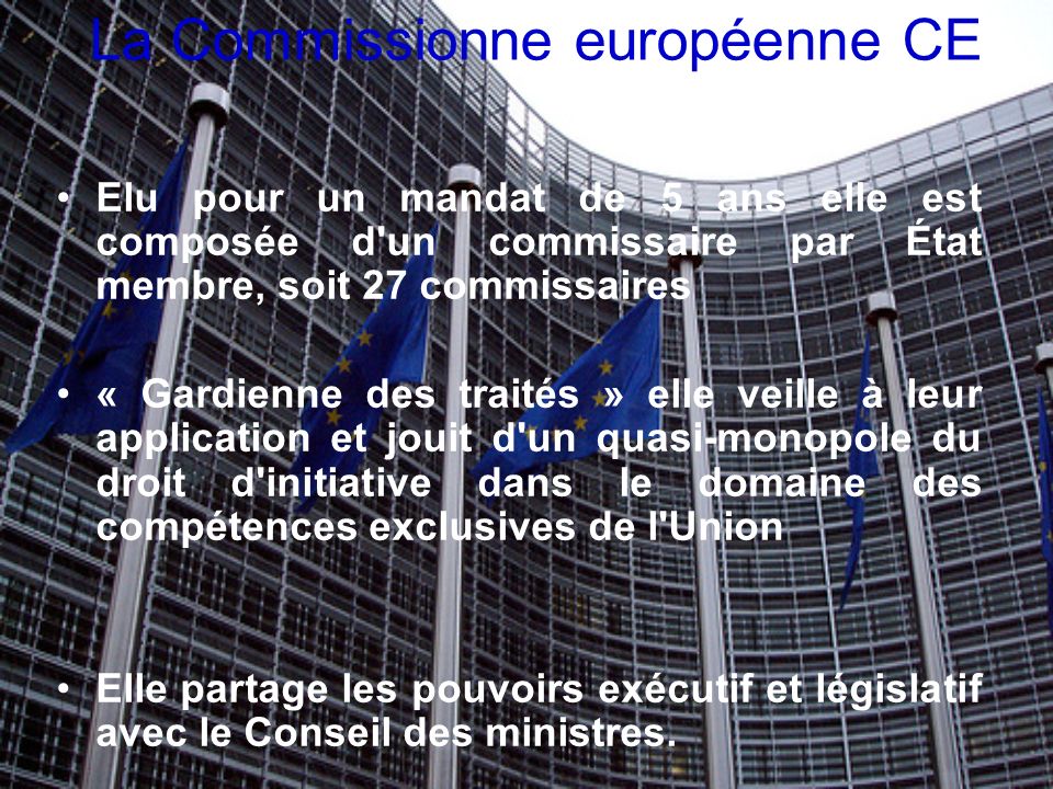 La Commissionne européenne CE