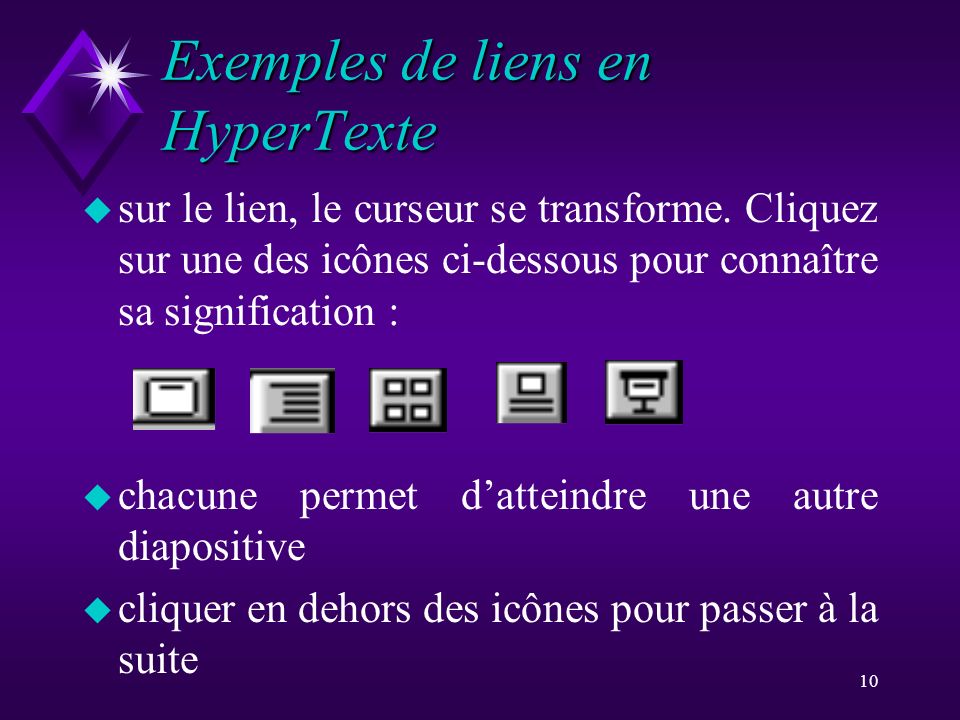 Exemples de liens en HyperTexte