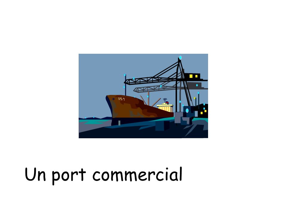 Un port commercial