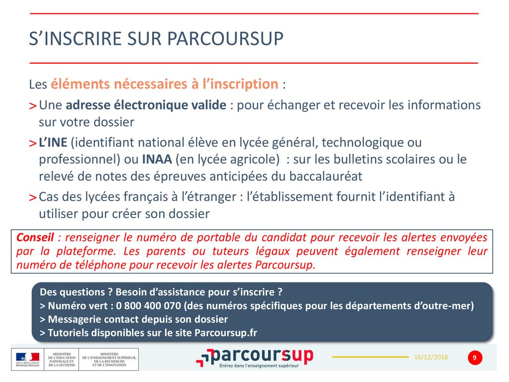 LES PRINCIPES CLES DE PARCOURSUP - Ppt Télécharger