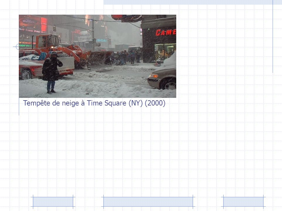 Tempête de neige à Time Square (NY) (2000)