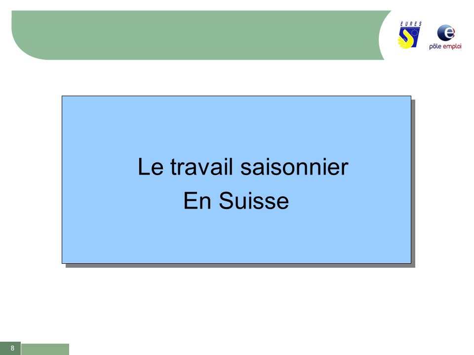 Emploi Saisonnier A L Etranger Ppt Telecharger