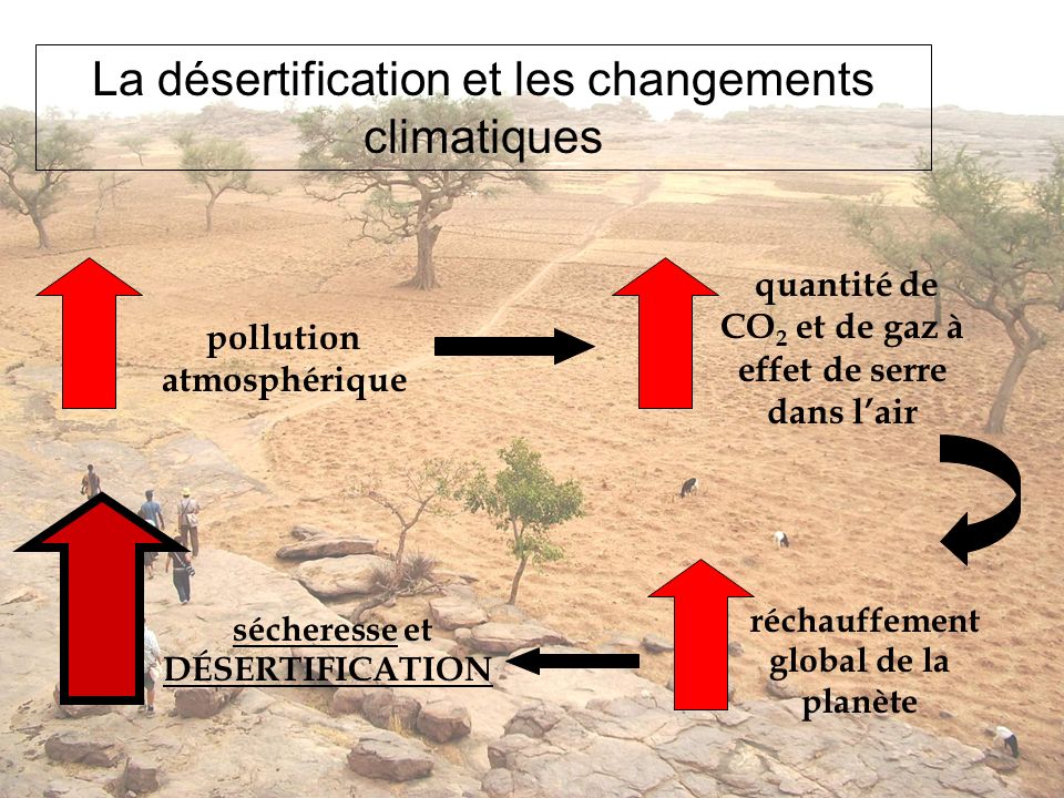 La désertification et les changements climatiques