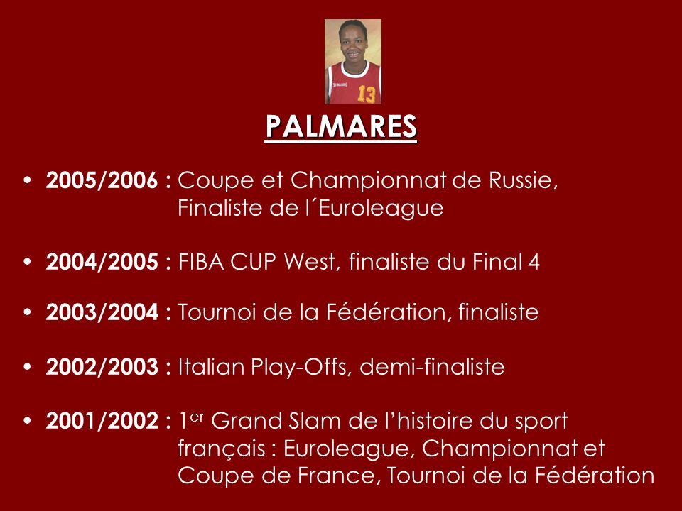 PALMARES 2005/2006 : Coupe et Championnat de Russie,