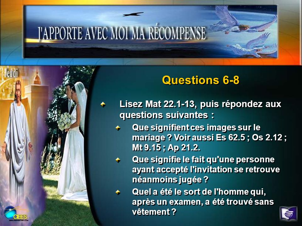 Questions 6-8 Lisez Mat , puis répondez aux questions suivantes :
