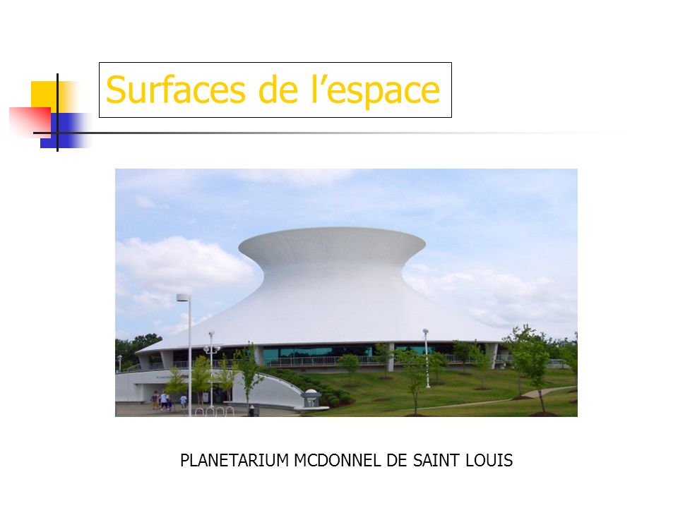 Surfaces de l’espace PLANETARIUM MCDONNEL DE SAINT LOUIS