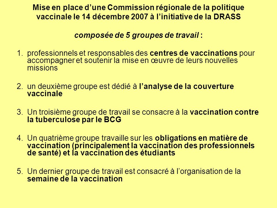 2. un deuxième groupe est dédié à l’analyse de la couverture vaccinale