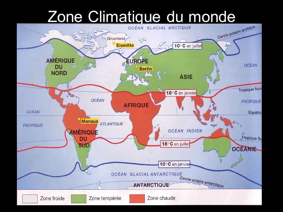Zone Climatique du monde