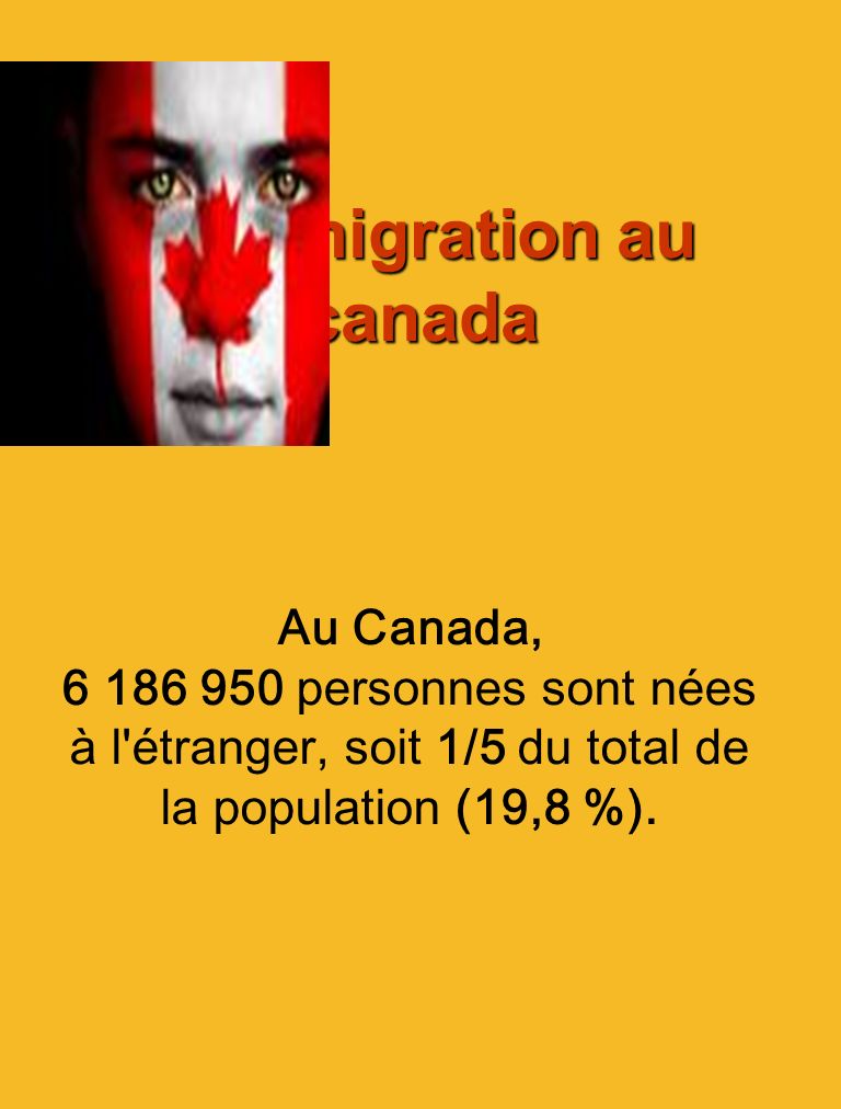 L’immigration au canada
