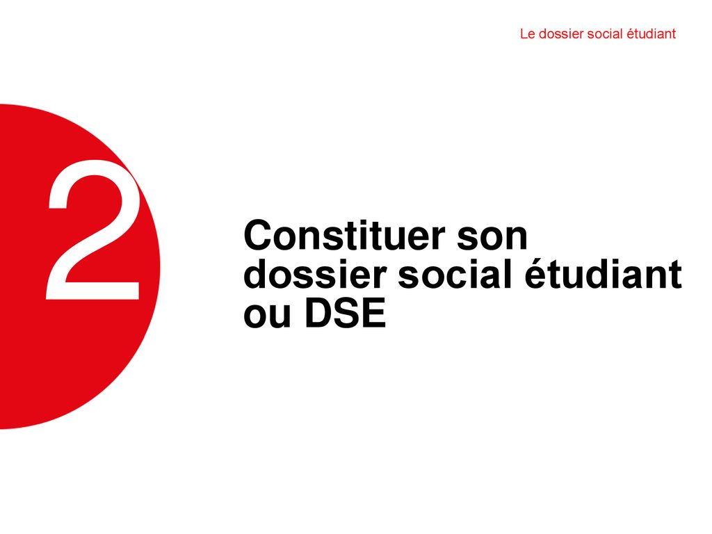 Le Dossier Social Etudiant - Ppt Télécharger