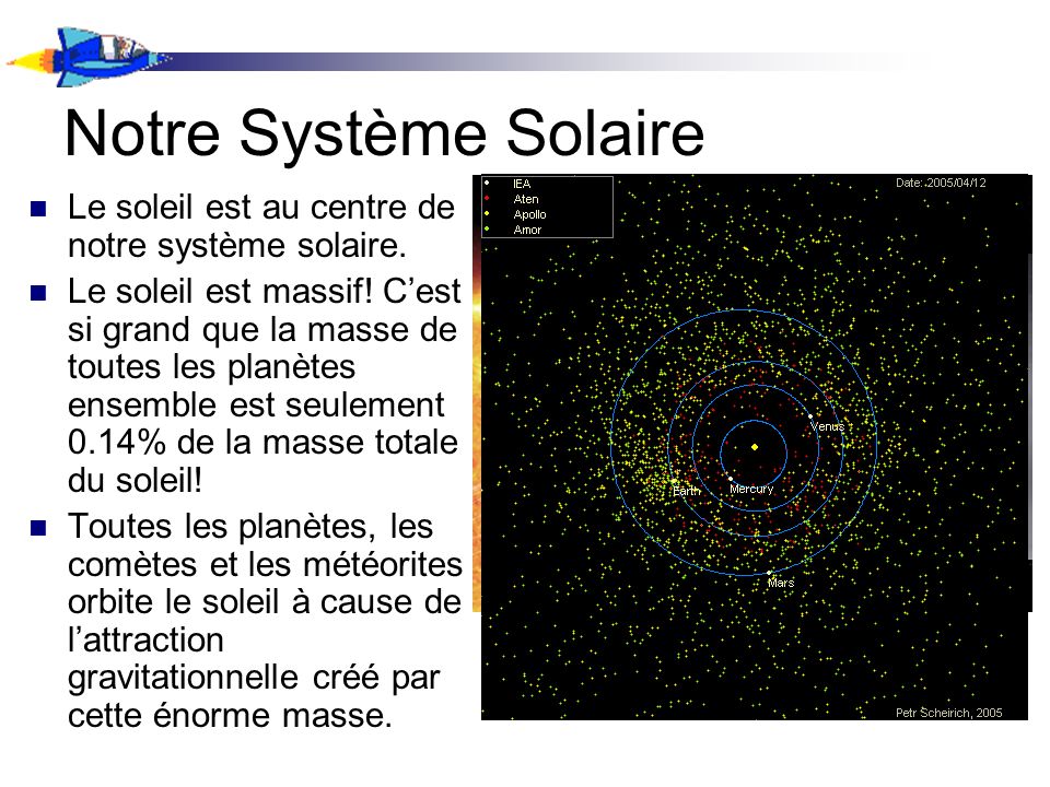 Notre Système Solaire Le soleil est au centre de notre système solaire.