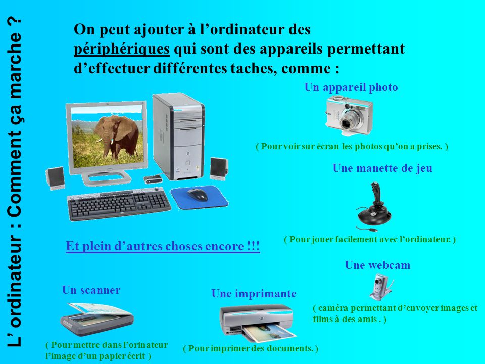 L Ordinateur Comment Ca Marche Ppt Telecharger