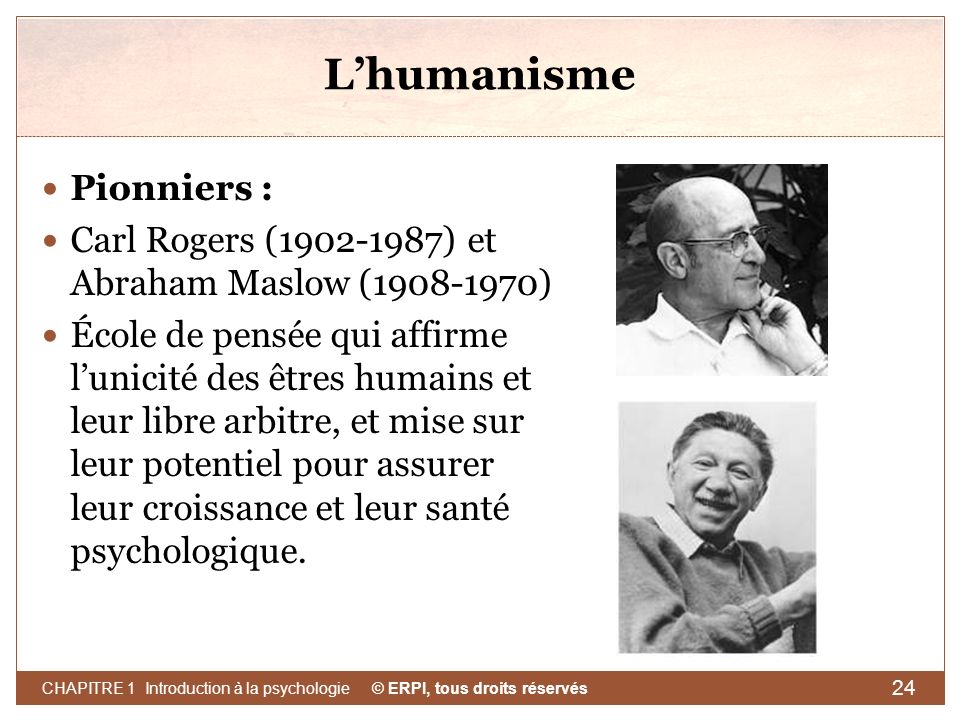L’humanisme Pionniers :