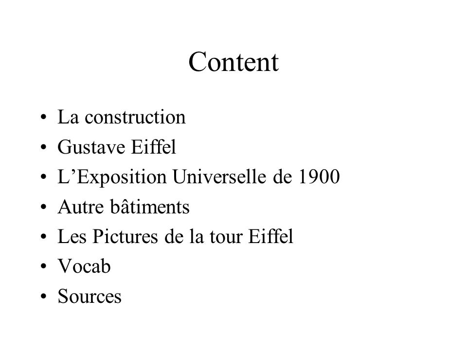 Content La construction Gustave Eiffel
