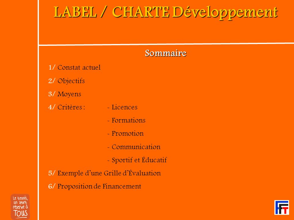 LABEL / CHARTE Développement