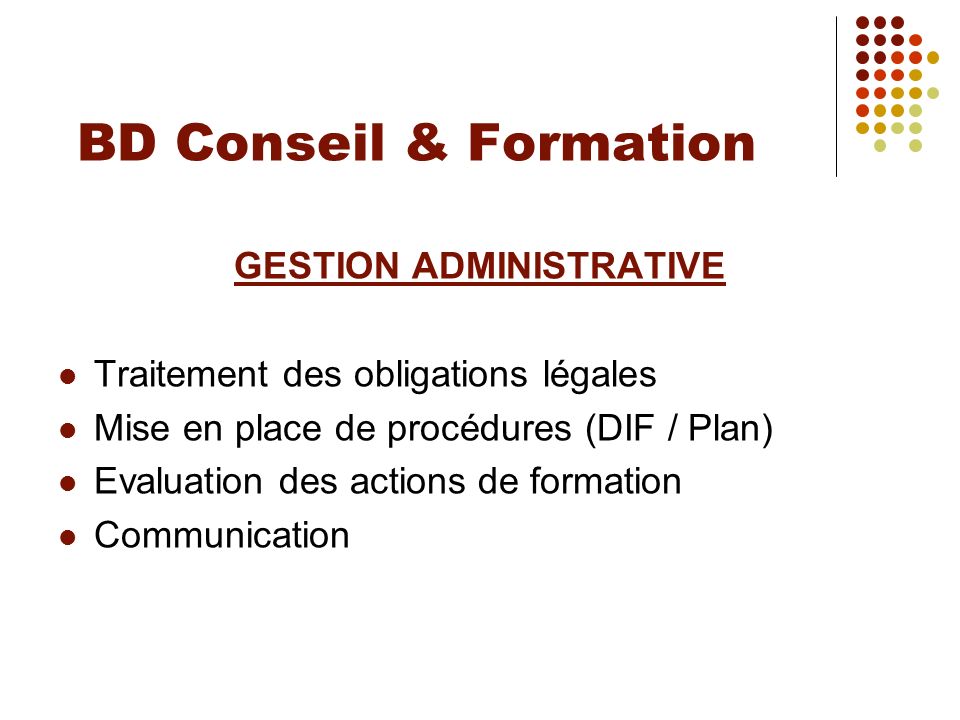 GESTION ADMINISTRATIVE