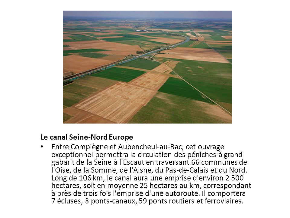 Le canal Seine-Nord Europe