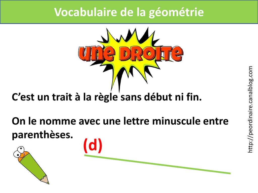 Vocabulaire De La Géométrie Ppt Télécharger