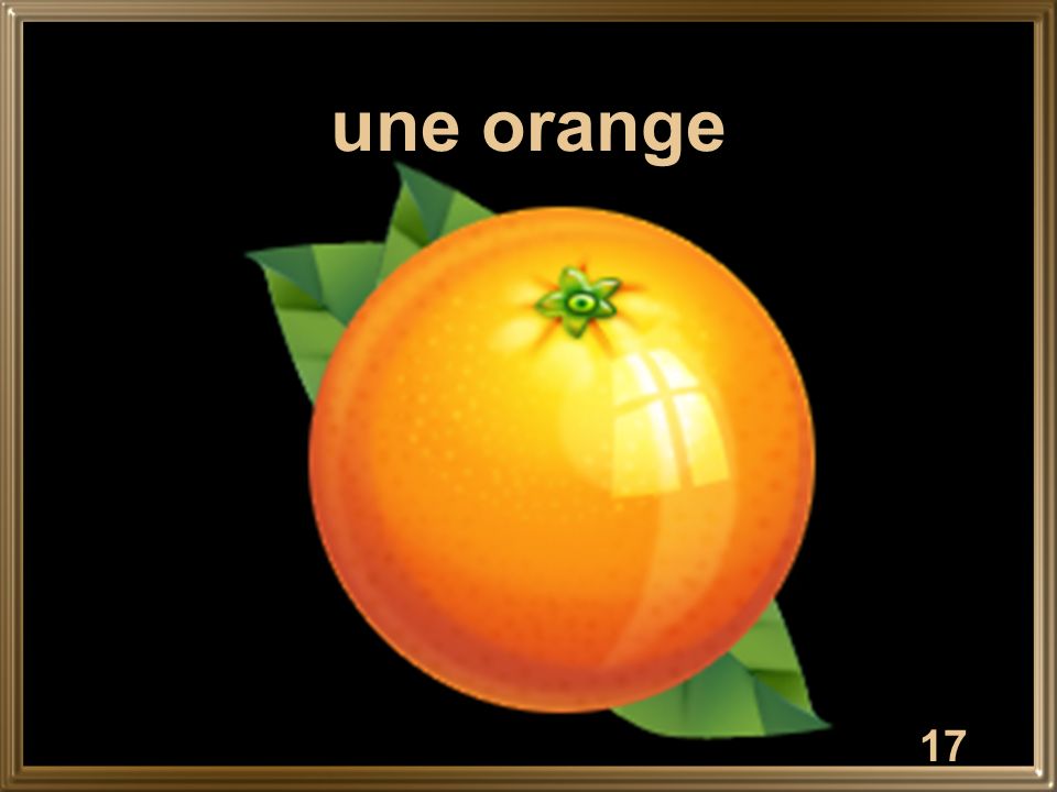 une orange