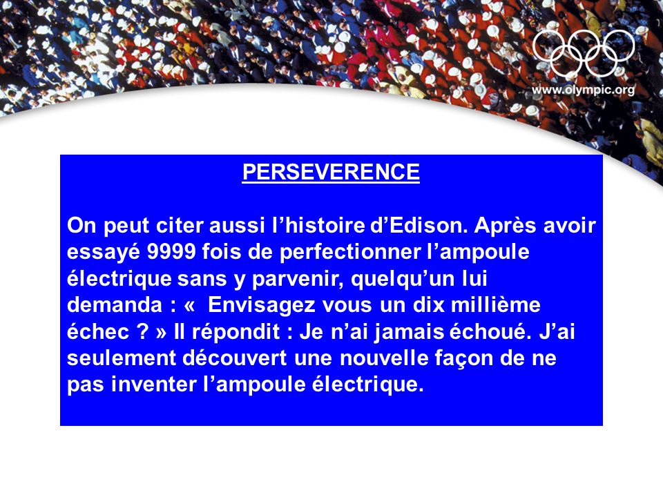 PERSEVERENCE