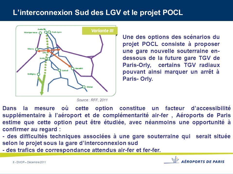 L’interconnexion Sud des LGV et le projet POCL