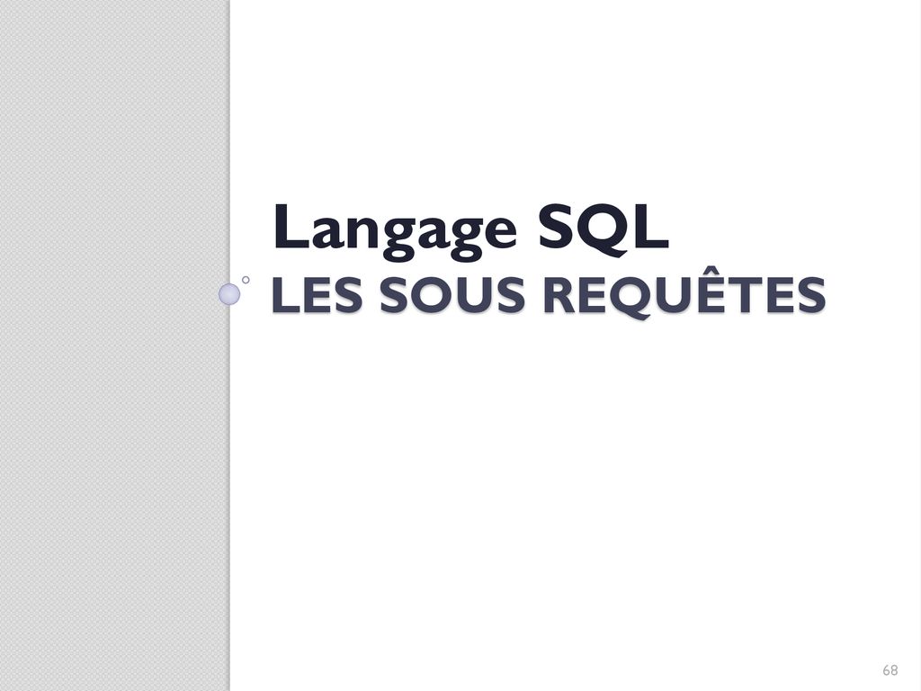 Transact SQL Débutant Et Perfectionnement - Ppt Télécharger