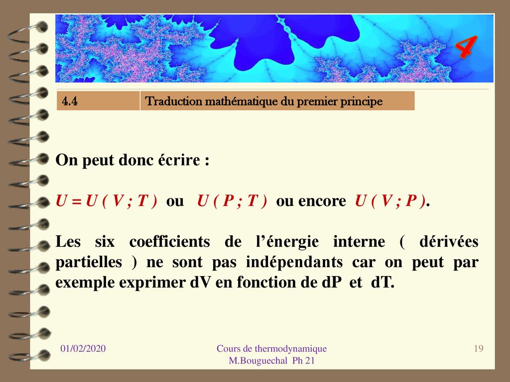 4 Cours De Thermodynamique Module Phv 211 01 02 Ppt Telecharger