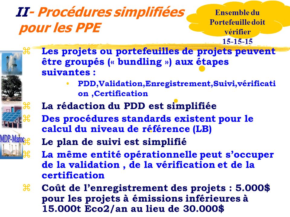 II- Procédures simplifiées pour les PPE