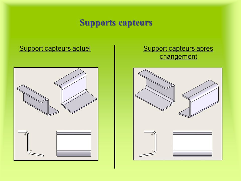 Supports capteurs Support capteurs actuel