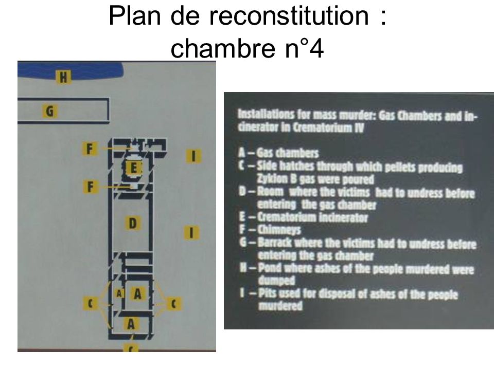 Plan de reconstitution : chambre n°4