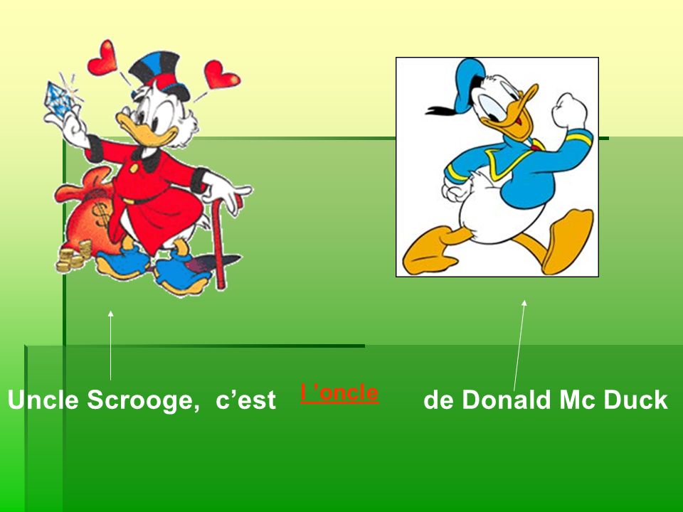Uncle Scrooge, c’est de Donald Mc Duck