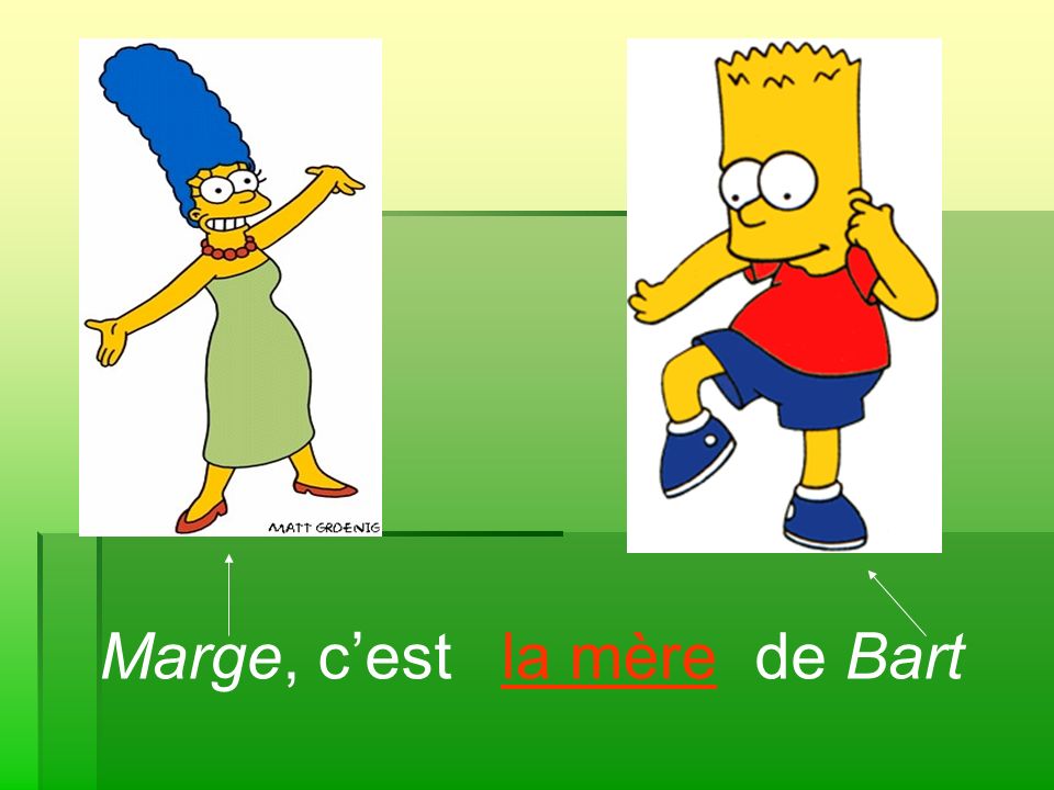 Marge, c’est de Bart la mère
