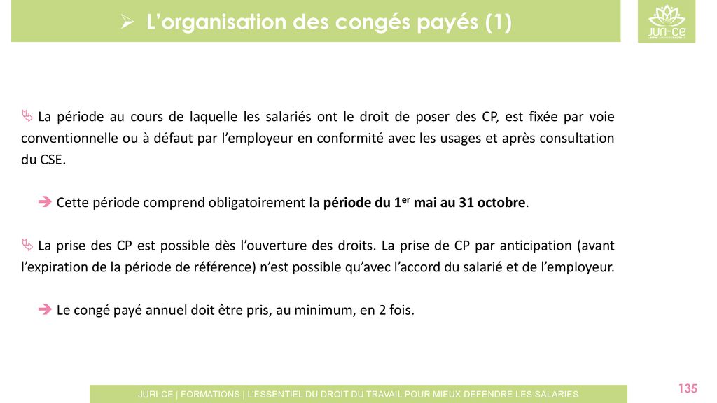 Période probatoire et congés payés