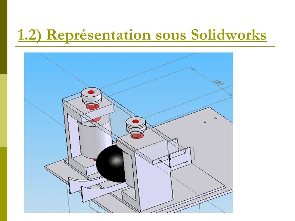 1.2) Représentation sous Solidworks