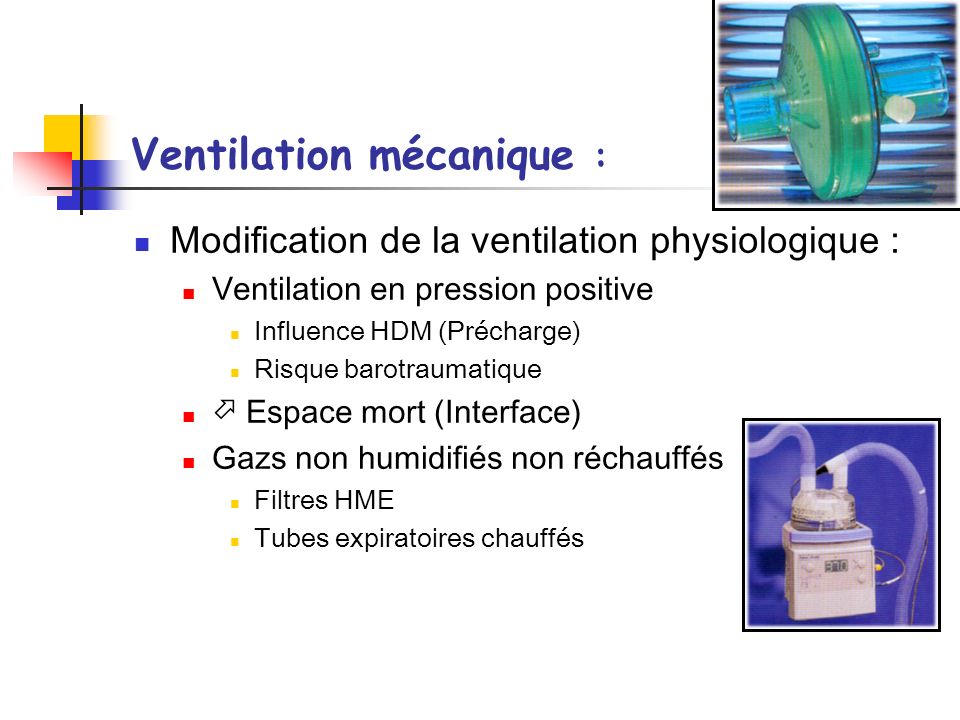Ventilation mécanique :