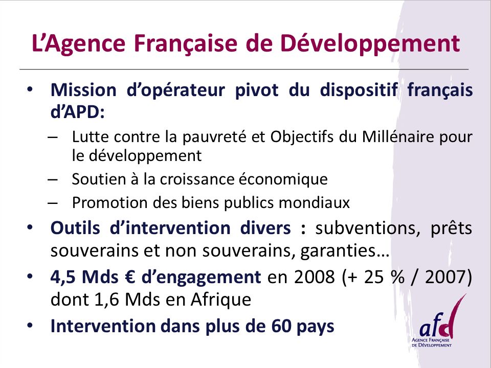 L’Agence Française de Développement