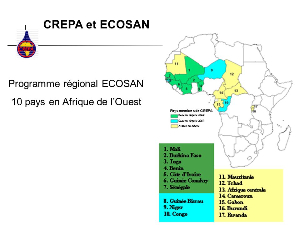 CREPA et ECOSAN Programme régional ECOSAN