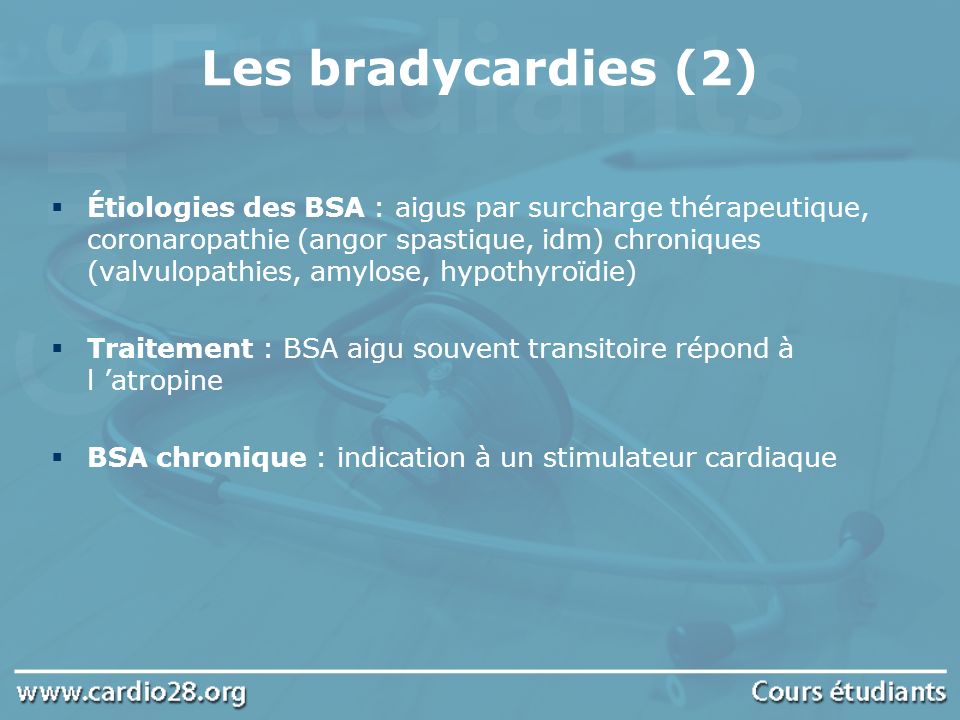 Les bradycardies (2)