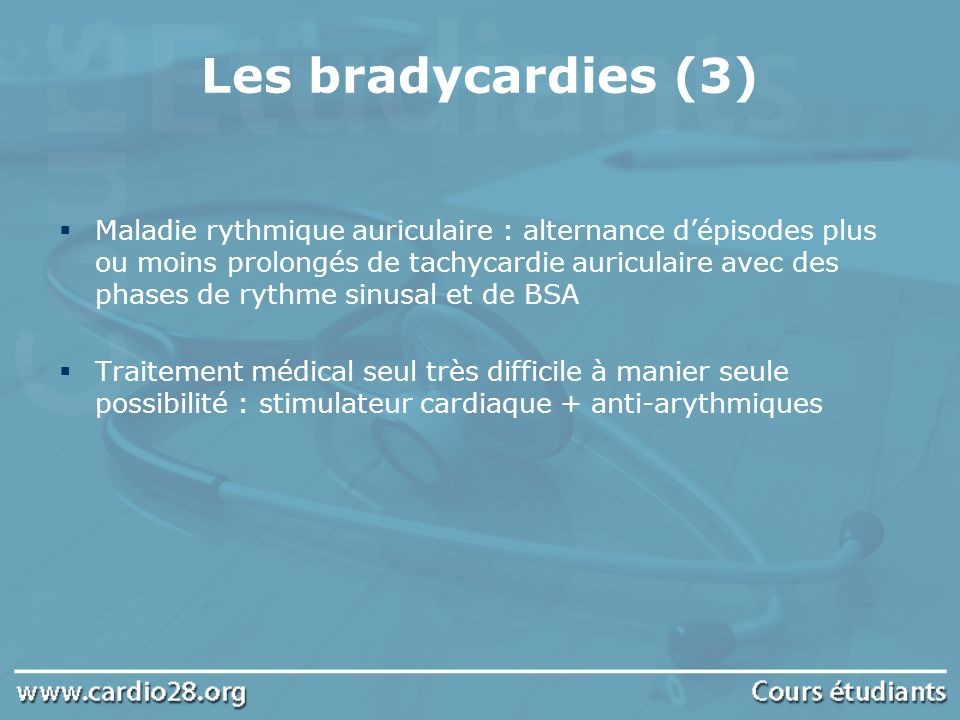 Les bradycardies (3)