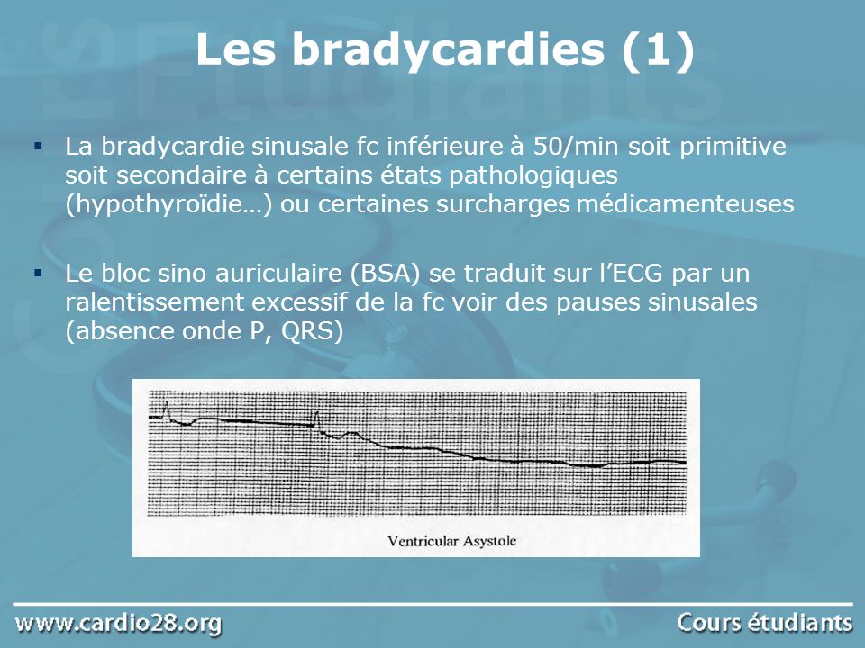 Les bradycardies (1)