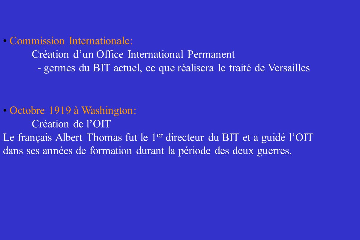 Commission Internationale: