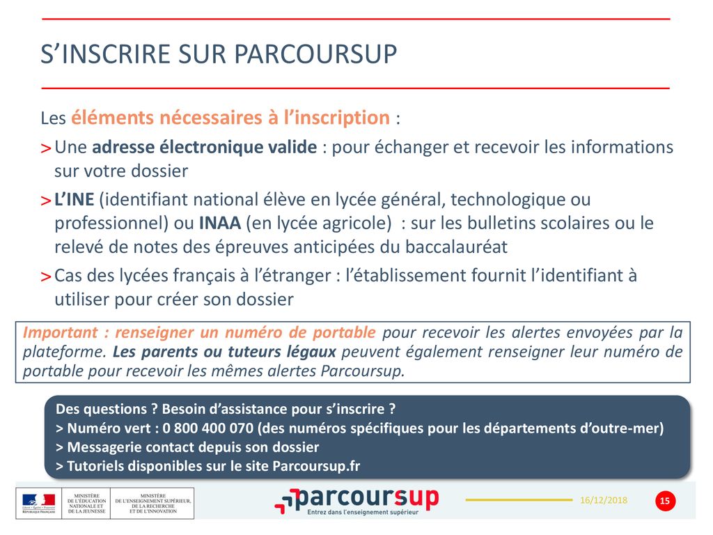 LES PRINCIPES CLES DE PARCOURSUP Des Informations Clés, Pour Mieux ...