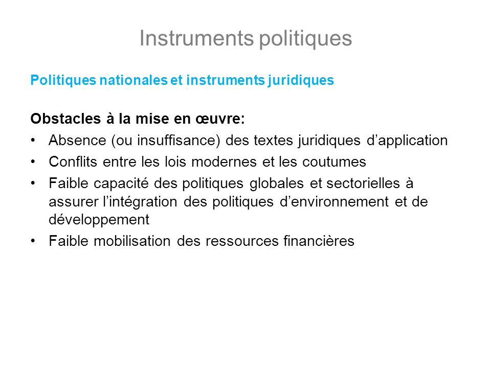 Instruments politiques
